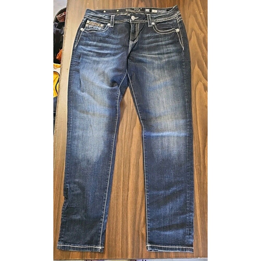 Miss Me Women's Skinny Jeans - Dark Blue